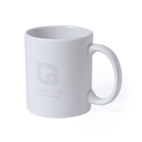 Tazza in ceramica con scritte serigrafate - cod. MK5836
