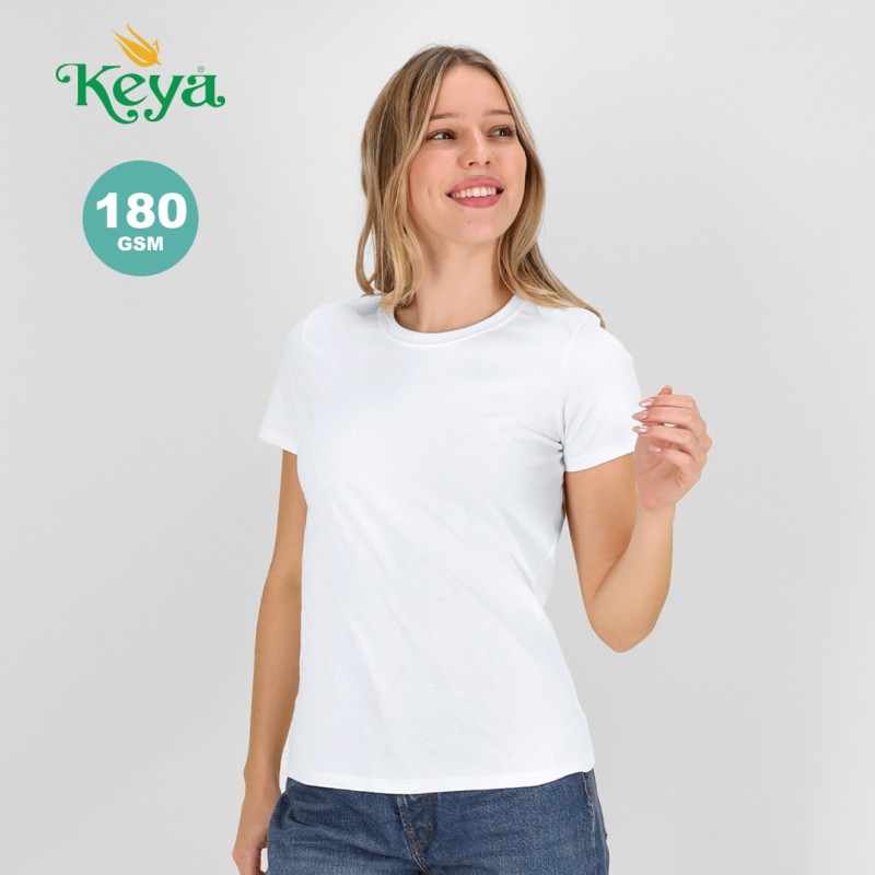 T-Shirt Bianca da Donna con logo stampato - cod. MK5869