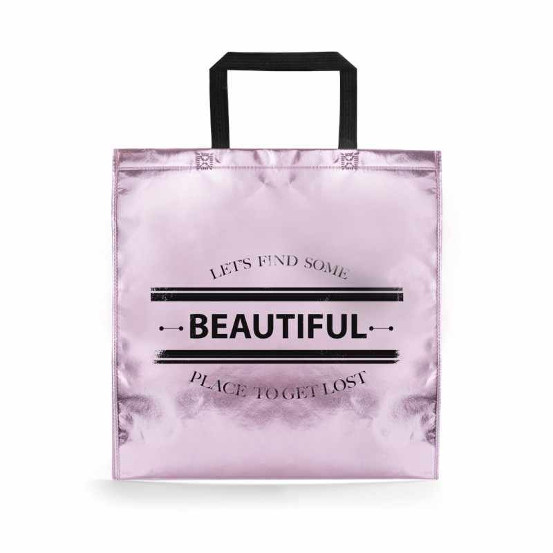Borsa resistente in TNT laminato f.to 45x44 cm. - cod. MK5938