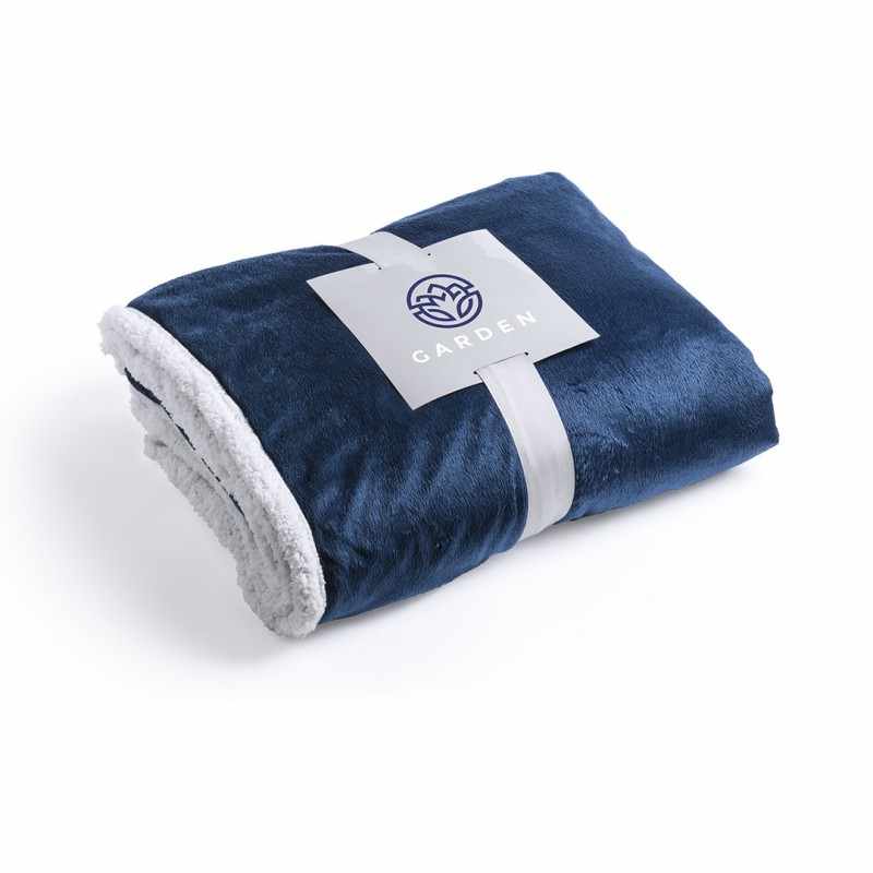 Coperte in pile con logo stampato 160 x 125 cm. - cod. MK6045