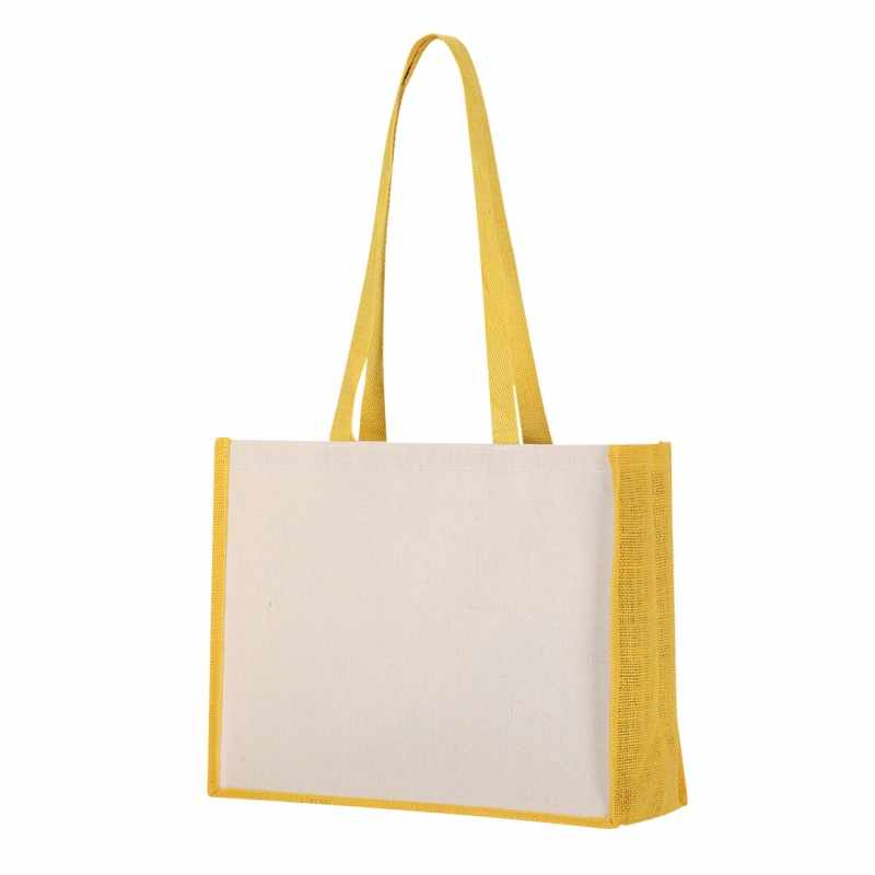 Borsa in juta da personalizzare f.to 39x31.5x16cm. - cod. MK6387
