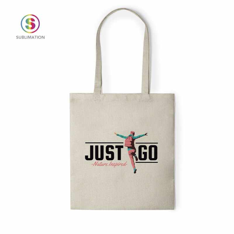 Borsa con scritte serigrafate 38x42 cm. - cod. MK6431