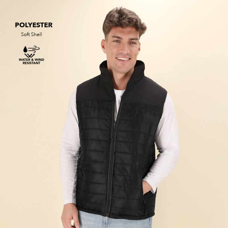 Gilet con scritte stampate - cod. MK6465