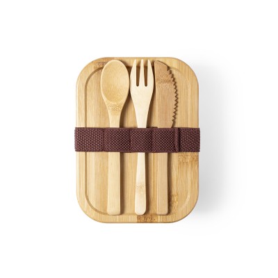 Porta Pranzo in vetro e bambù personalizzato