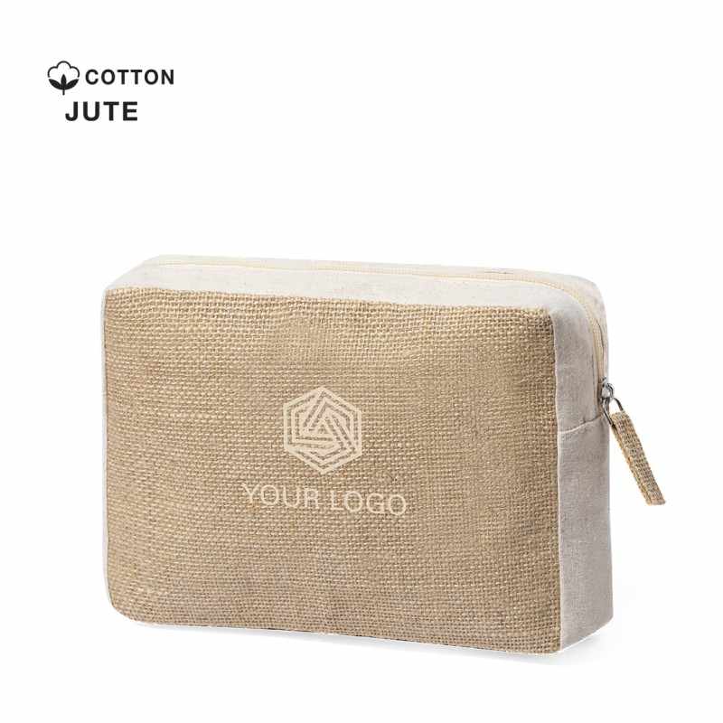 Beauty Case in iuta laminata - cod. MK6828