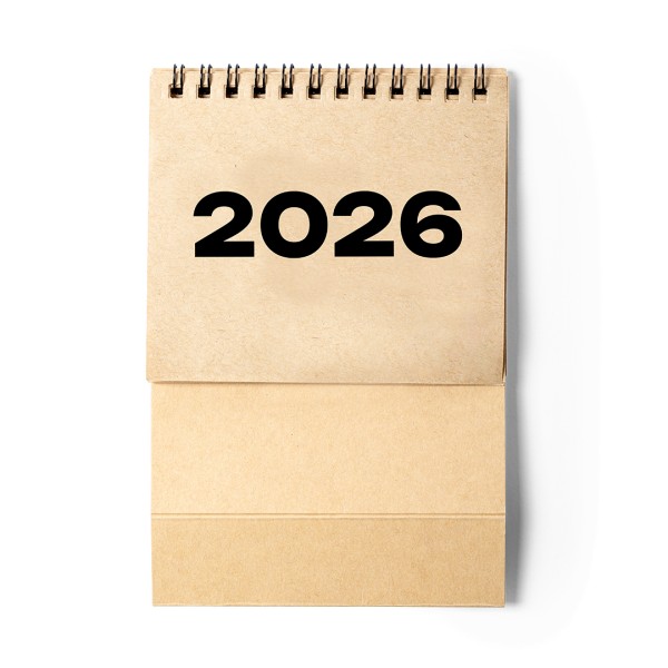 Calendario da Tavolo personalizzabili in cartone riciclato - cod. MK6921