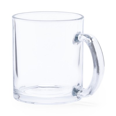 Tazza in vetro con scritte - cod. MK6999