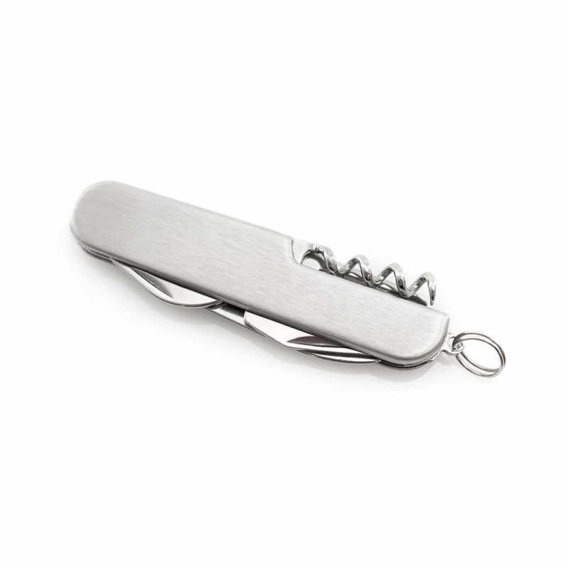 Coltellino Multiuso in acciaio inox con logo - cod. MK8225