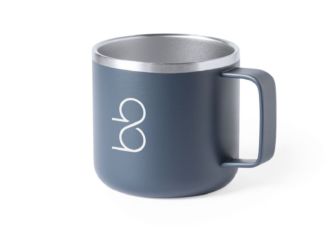 Tazza in acciaio da serigrafare - cod. MK1048