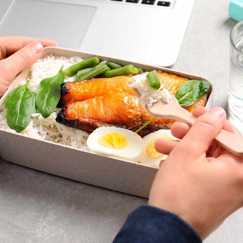 Porta Pranzo con posate da personalizzare - cod. MK1124