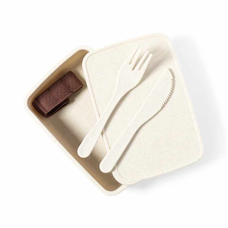 Porta Pranzo con posate da personalizzare - cod. MK1124