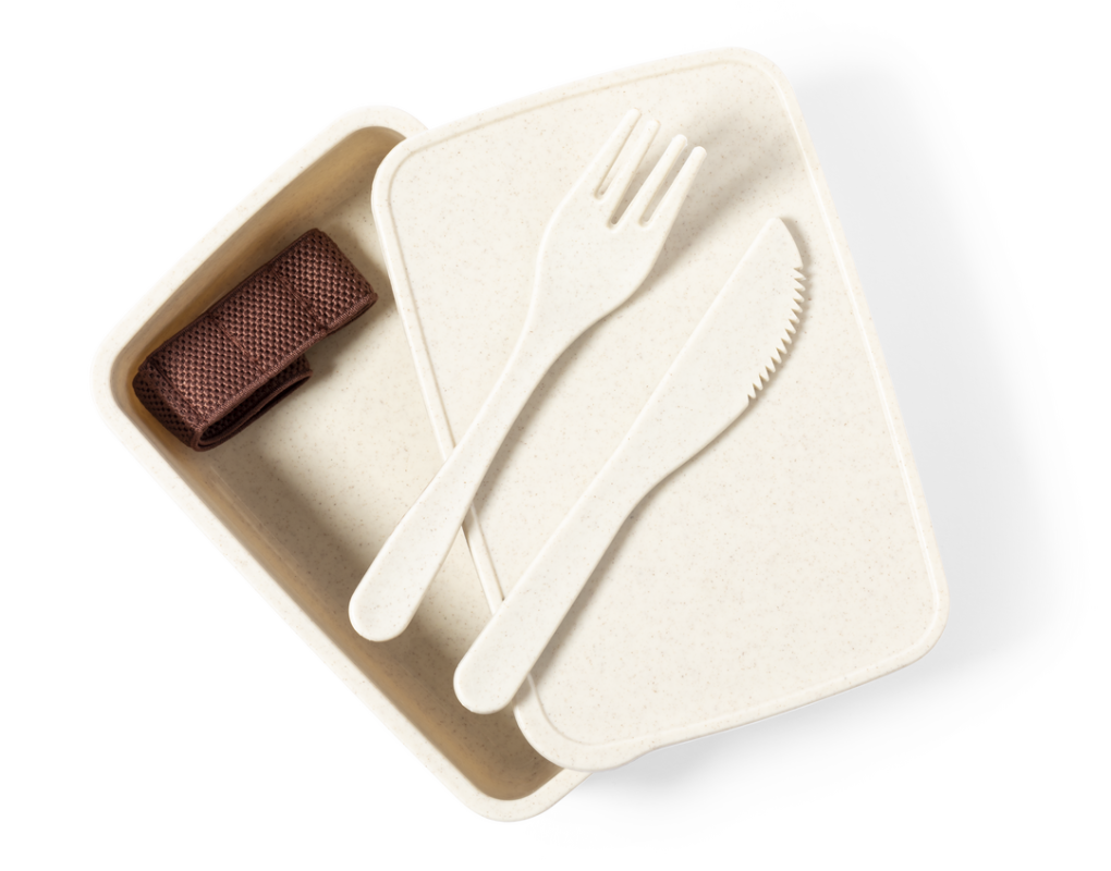 Porta Pranzo con posate da personalizzare - cod. MK1124