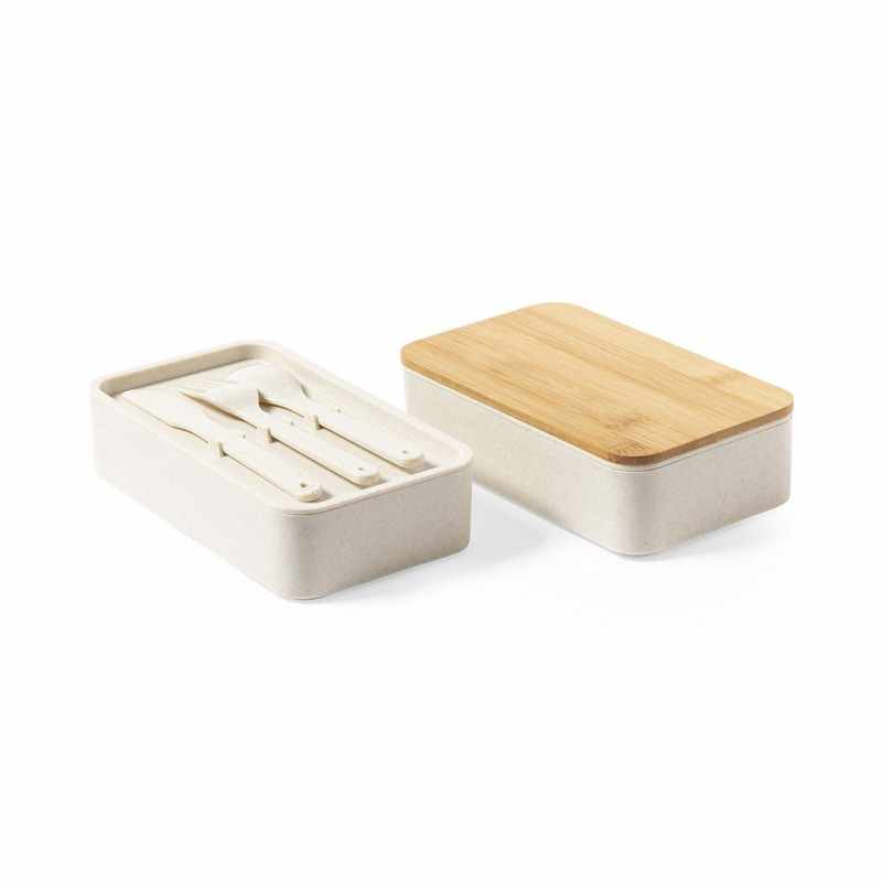 Porta pranzo con forchetta, cucchiaio e coltello - cod. MK1126