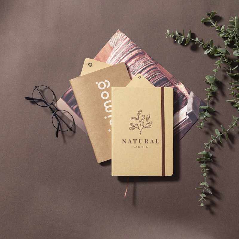 Block Notes A5 da 100 fogli con rifinitura kraft - cod. MK1134