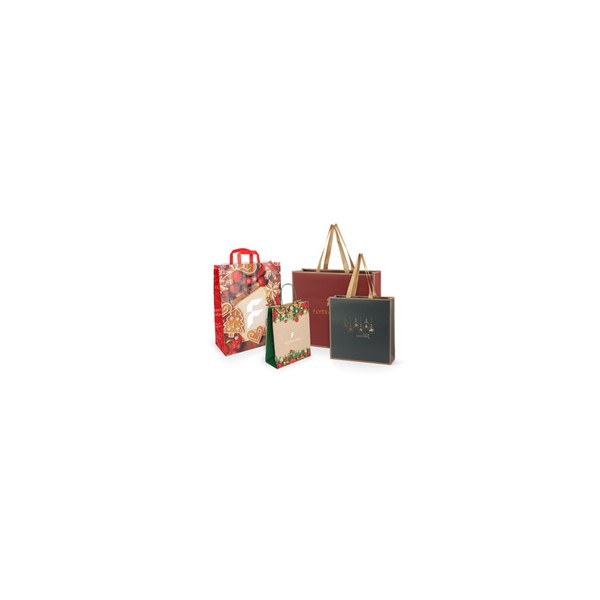 Shopper di Natale con motivo grafico - FA-6988