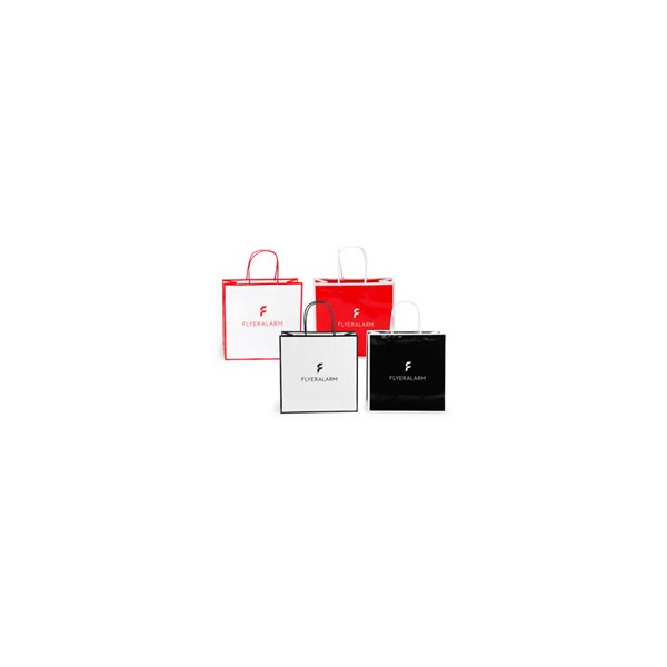 Shopper di carta laminate con impressione a caldo - FA-6989