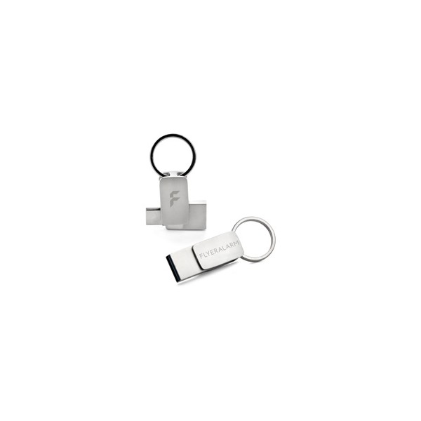 Chiavette USB OTG con perno di metallo e anello portachiavi - FA-9776