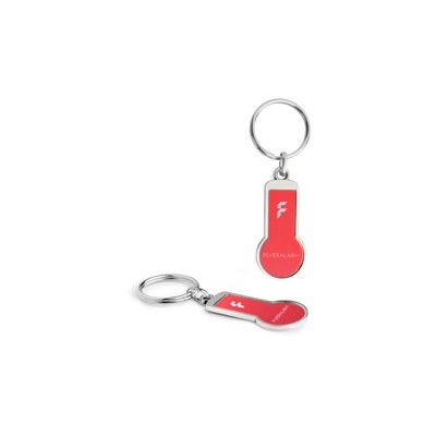 Portachiavi con gettone apricarrello - FA-9914 Portachiavi con gettone apricarrello - FA-9914