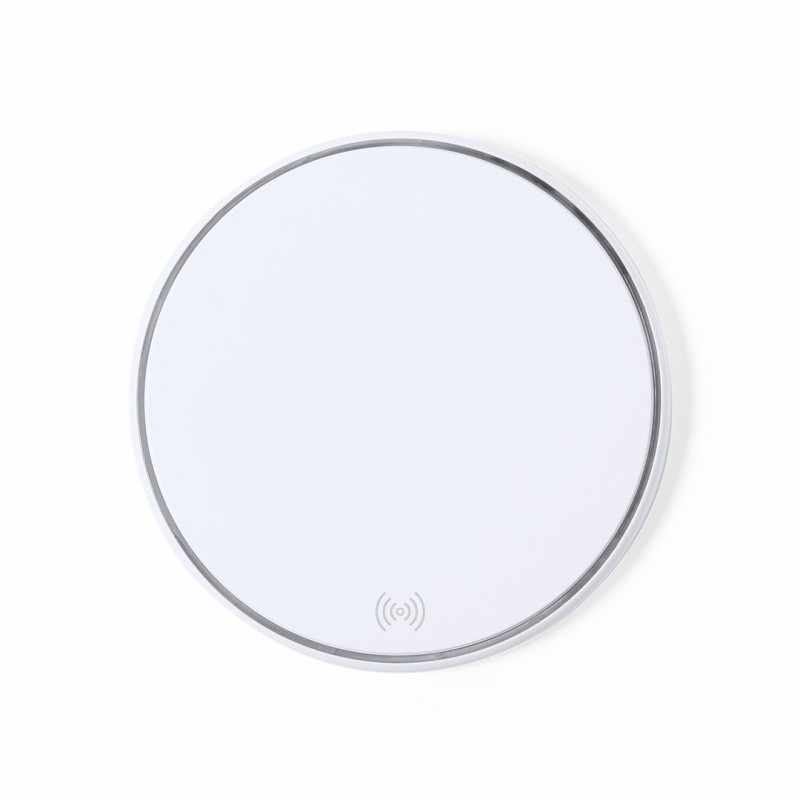 Caricabatterie wireless con logo e scritte - cod. MK1206