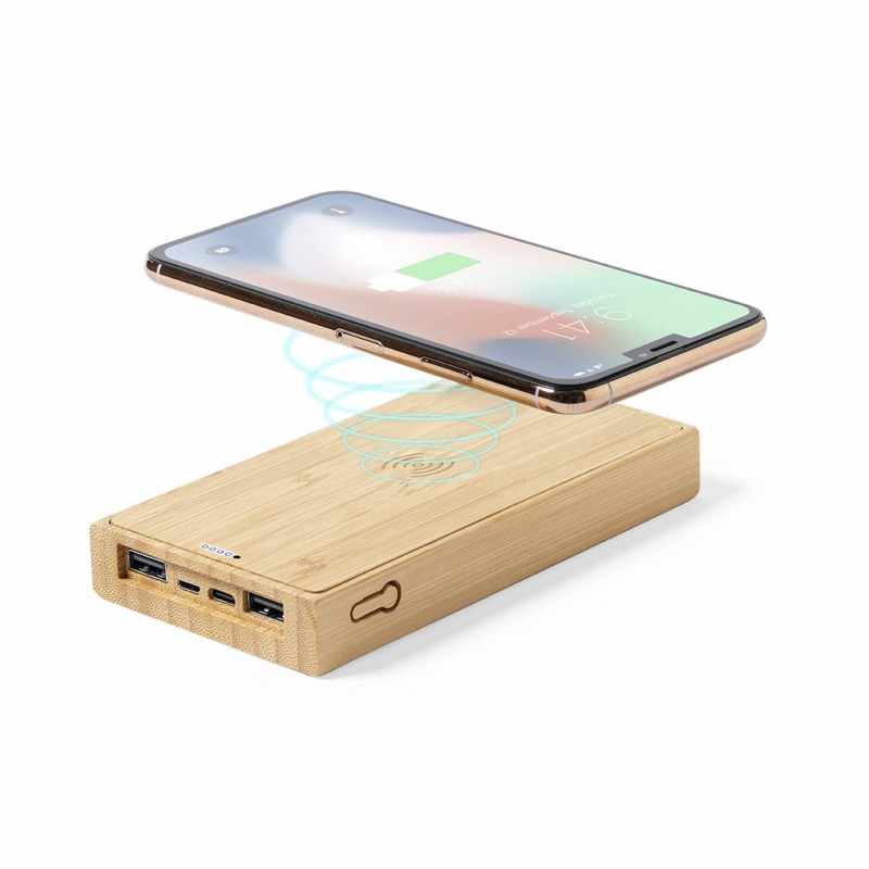 Power Bank wireless da 10.000 mAh personalizzato con logo - cod. MK1234