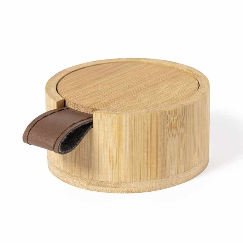 Portagioie in bambù con logo - cod. MK1238