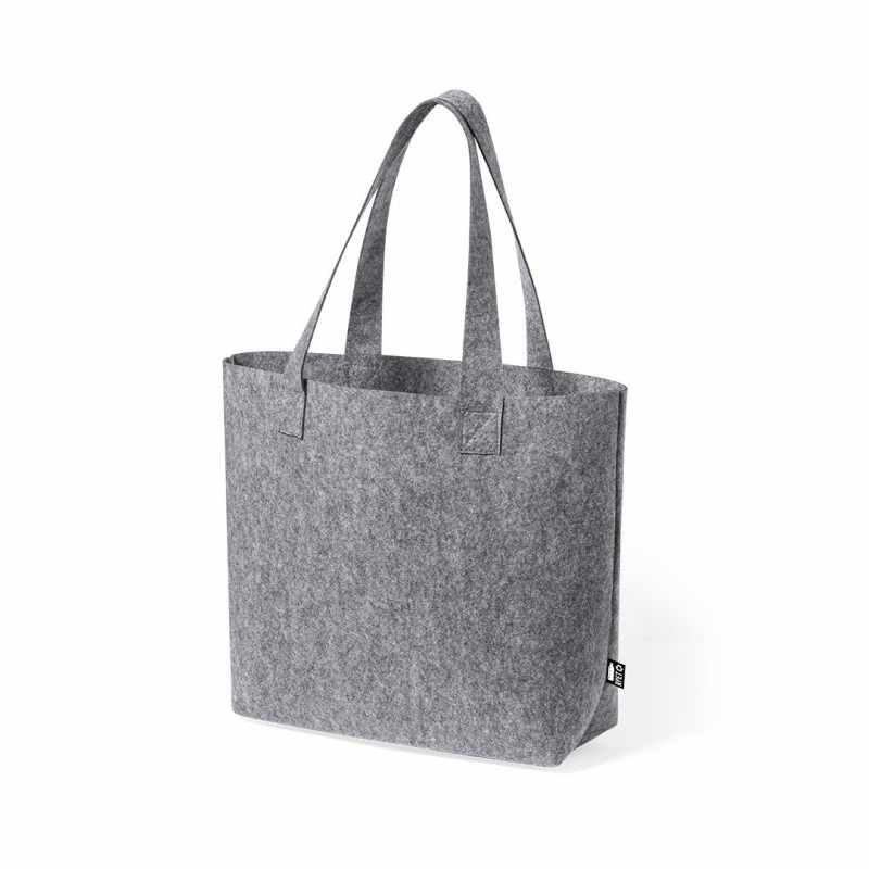 Borsa in Feltro con scritte serigrafate f.to 42x31x11.5 cm. - cod. MK1249
