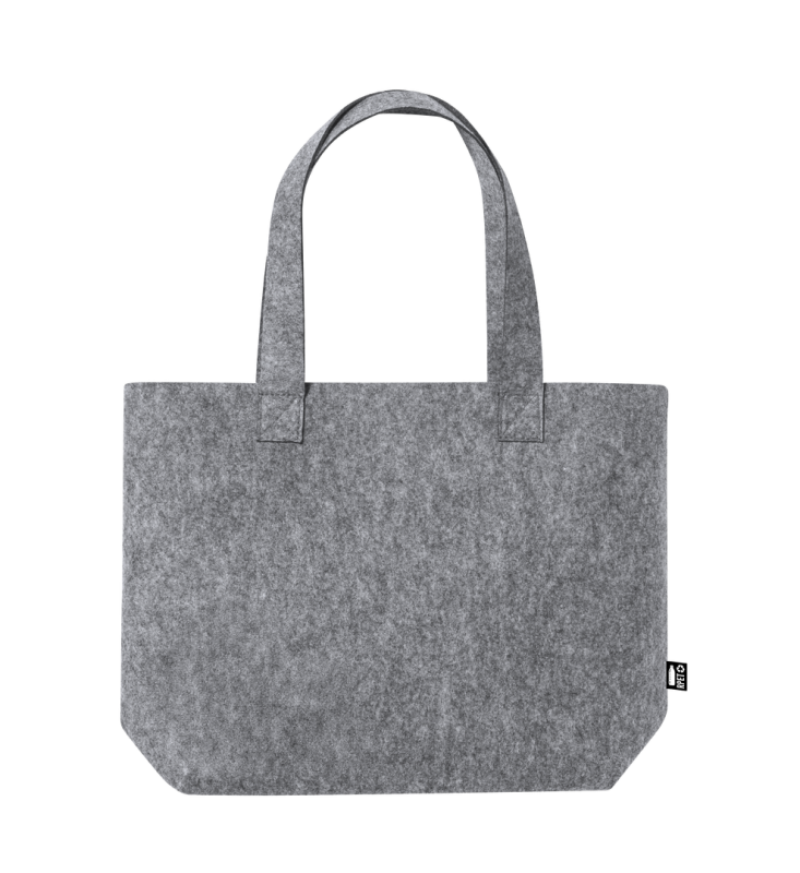 Borsa in Feltro con scritte serigrafate f.to 42x31x11.5 cm. - cod. MK1249