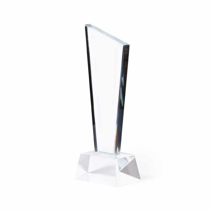 Trofeo in vetro 8.2 x 23 cm - cod. MK1252