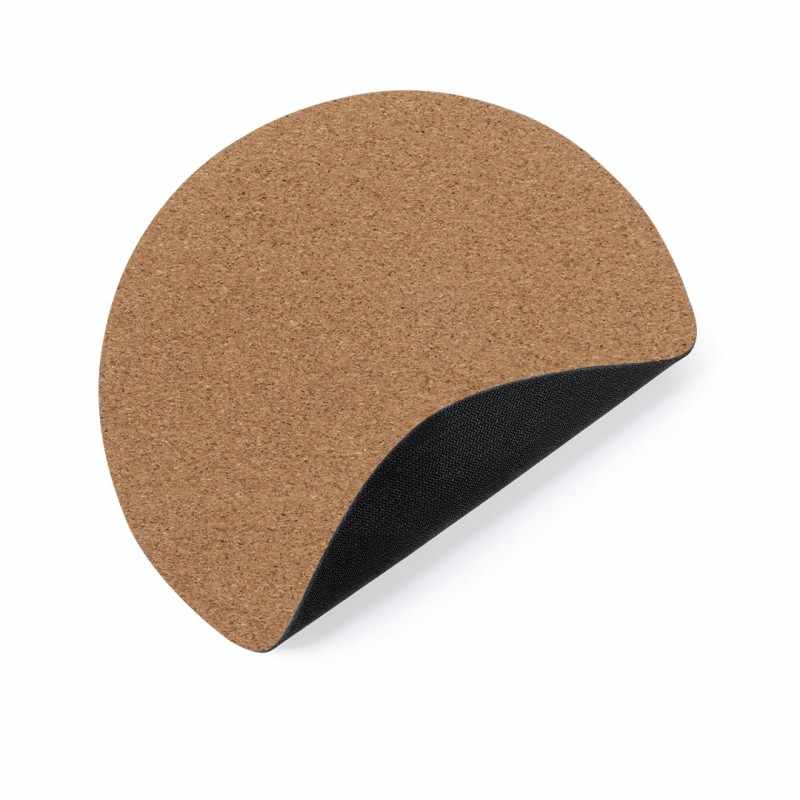 Tappetino Mouse rotondo in sughero personalizzato - cod. MK1286