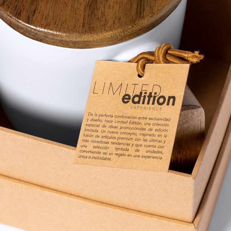 Tazza con dettagli in legno - cod. MK1358