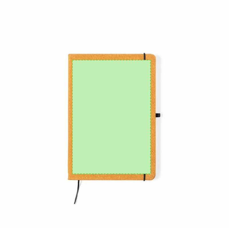 Block Notes in pelle riciclata da 100 fogli bianchi - cod. MK1412