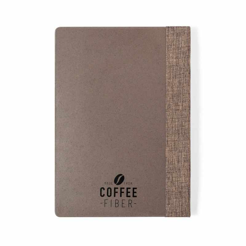 Block Notes con copertina in fibra di caffè da serigrafare - cod. MK1414