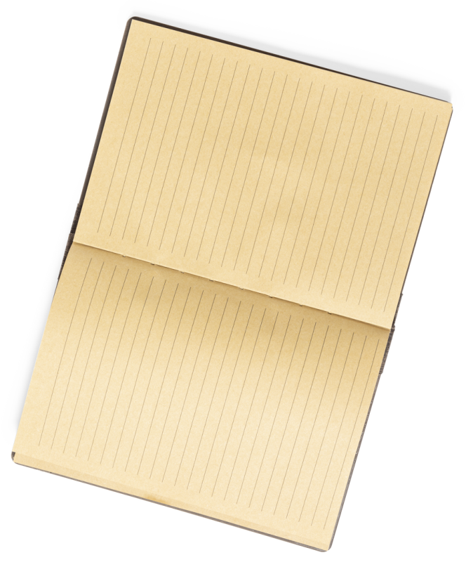Block Notes con copertina in fibra di caffè da serigrafare - cod. MK1414