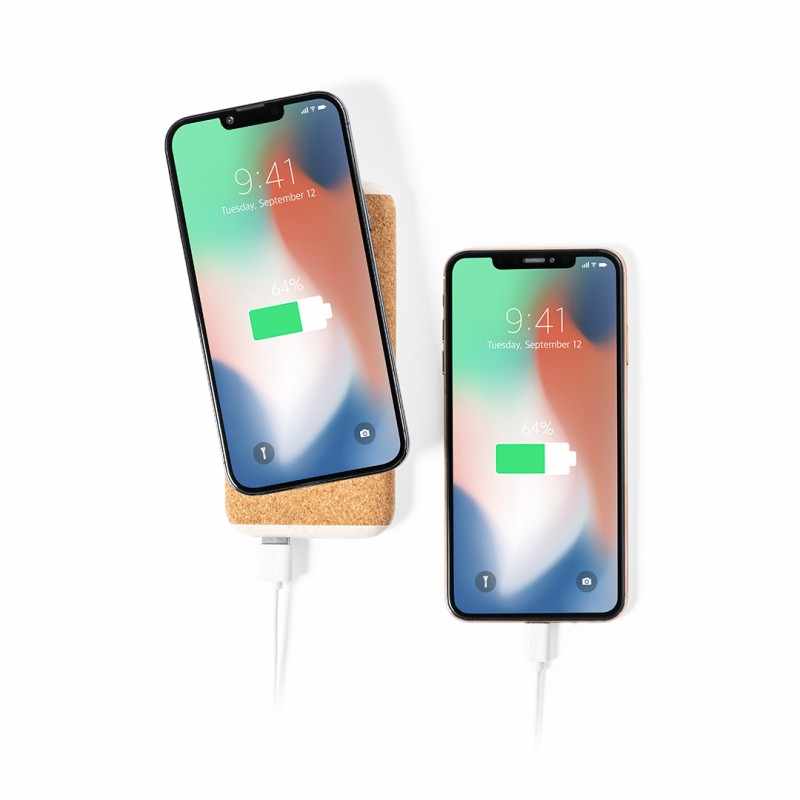 Power Bank wireless da 8.000 mAh con logo stampato - cod. MK1429