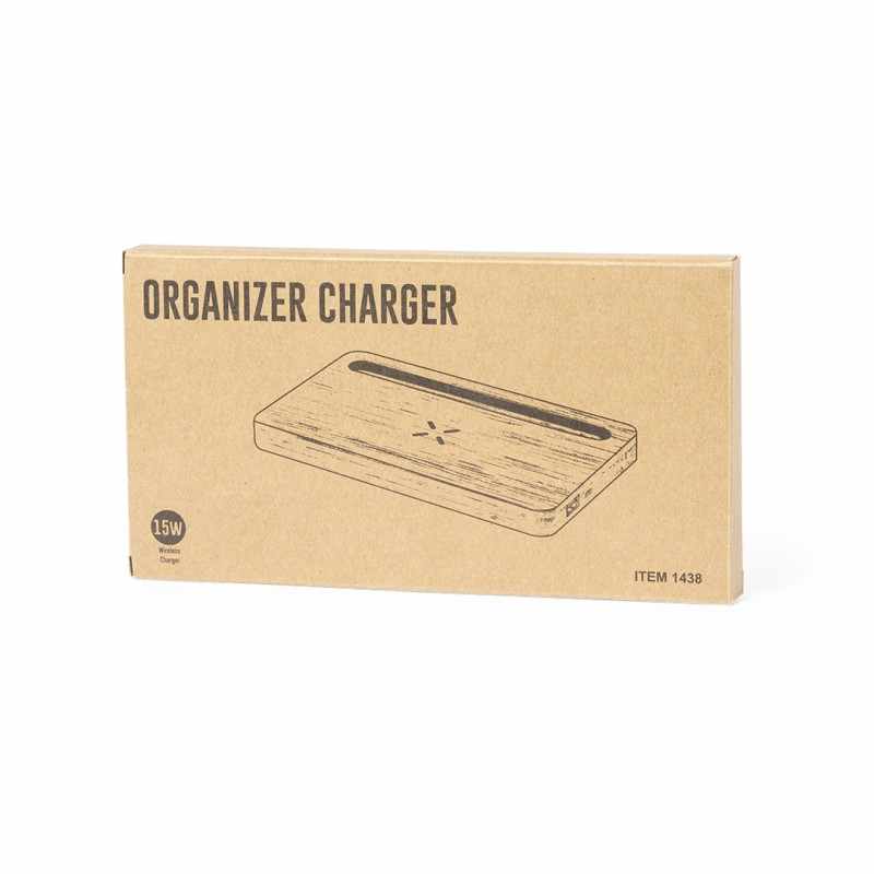 Caricabatterie wireless con logo stampato - cod. MK1438