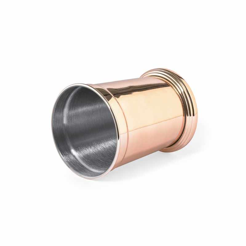 Bicchiere con esterno in rame personalizzabile con logo - cod. MK1459