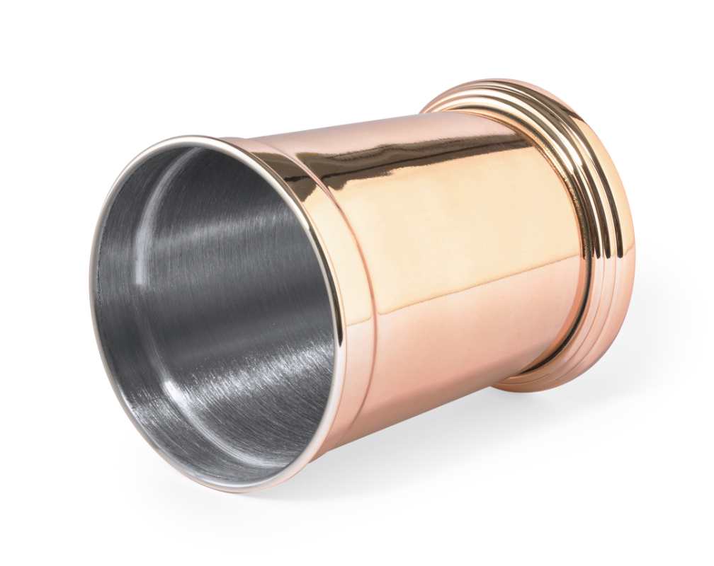 Bicchiere con esterno in rame personalizzabile con logo - cod. MK1459