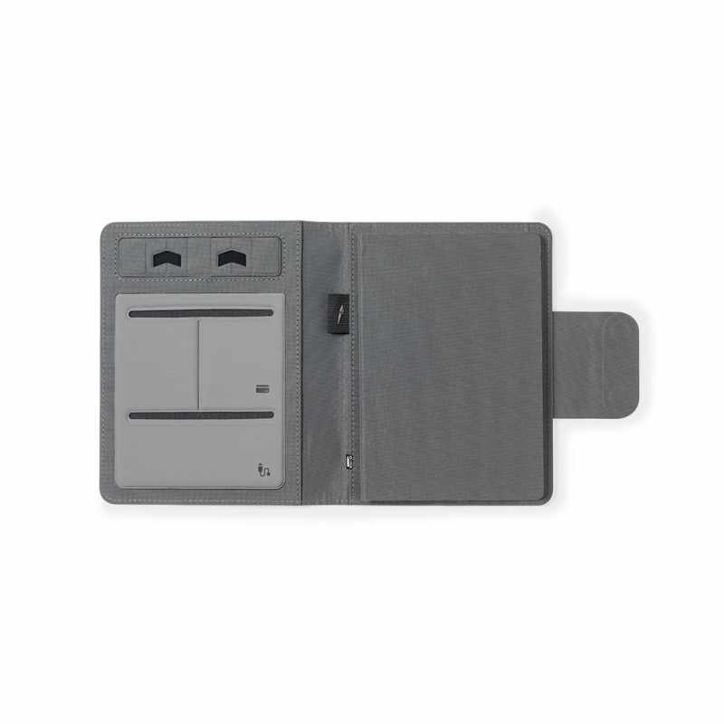 Block Notes multifunzione con caricatore wireless e 65 fogli - cod. MK1466