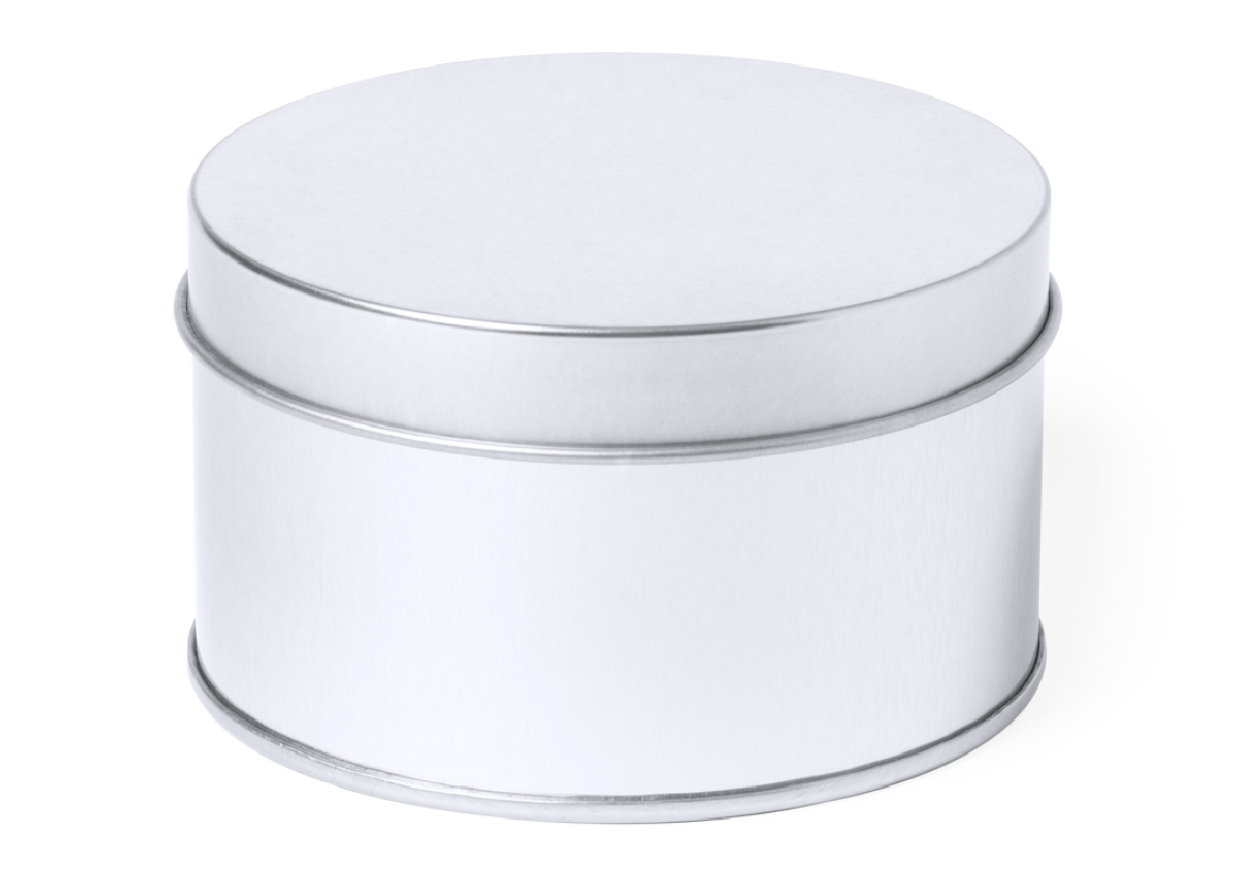 Scatola Regalo rotonda in metallo da stampare con logo - cod. MK1557