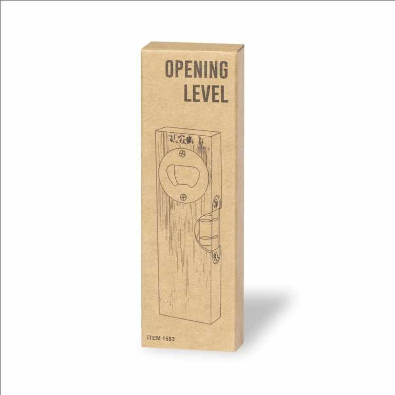 Livella con apribottiglie da personalizzare - cod. MK1583