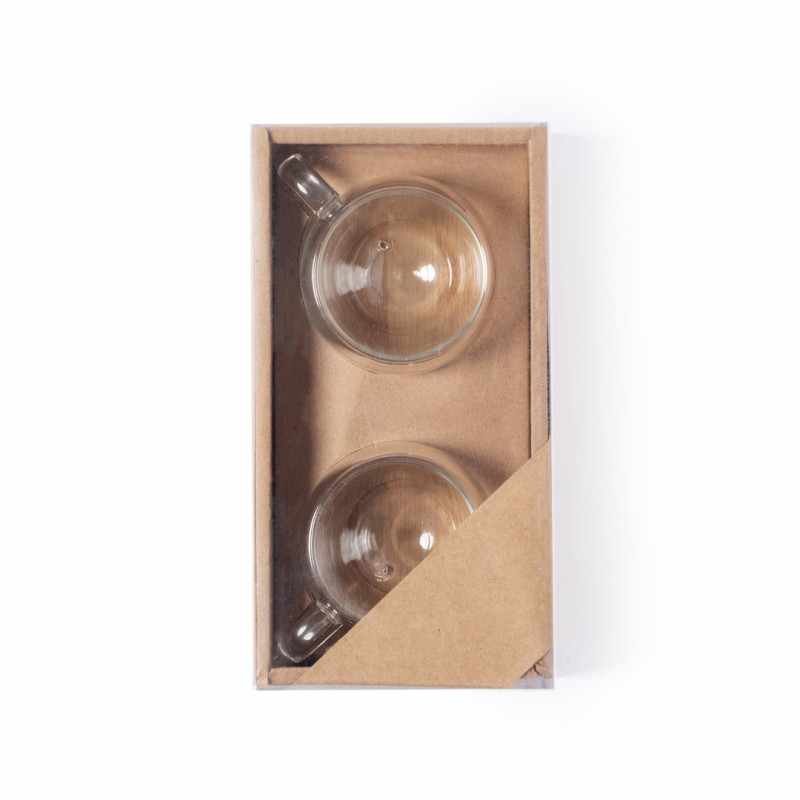 Tazzine da caffè in vetro con sottobicchiere - cod. MK1701