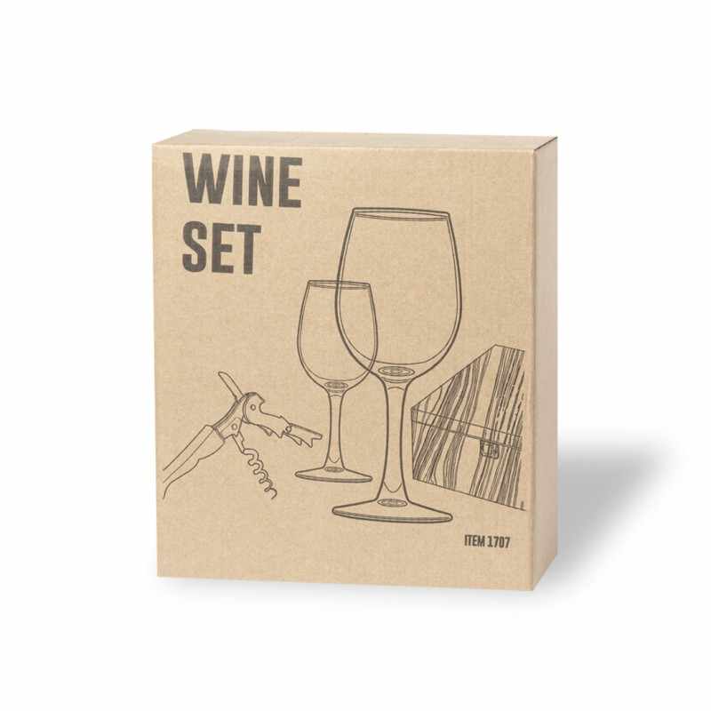 Set Vino personalizzabile con scritte - cod. MK1707