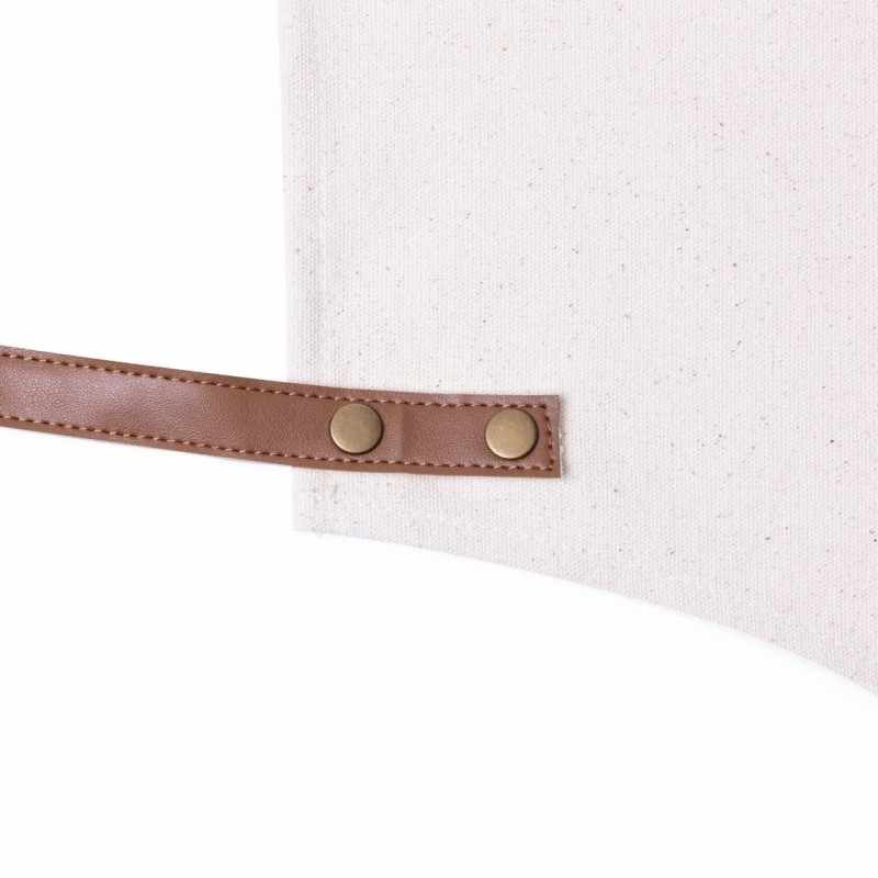 Grembiule con stampa logo e cinturini in similpelle - cod. MK1714