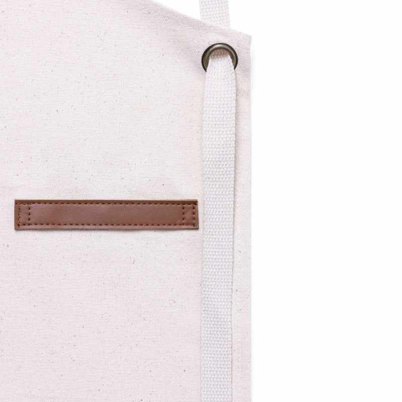 Grembiule con stampa logo e cinturini in similpelle - cod. MK1714