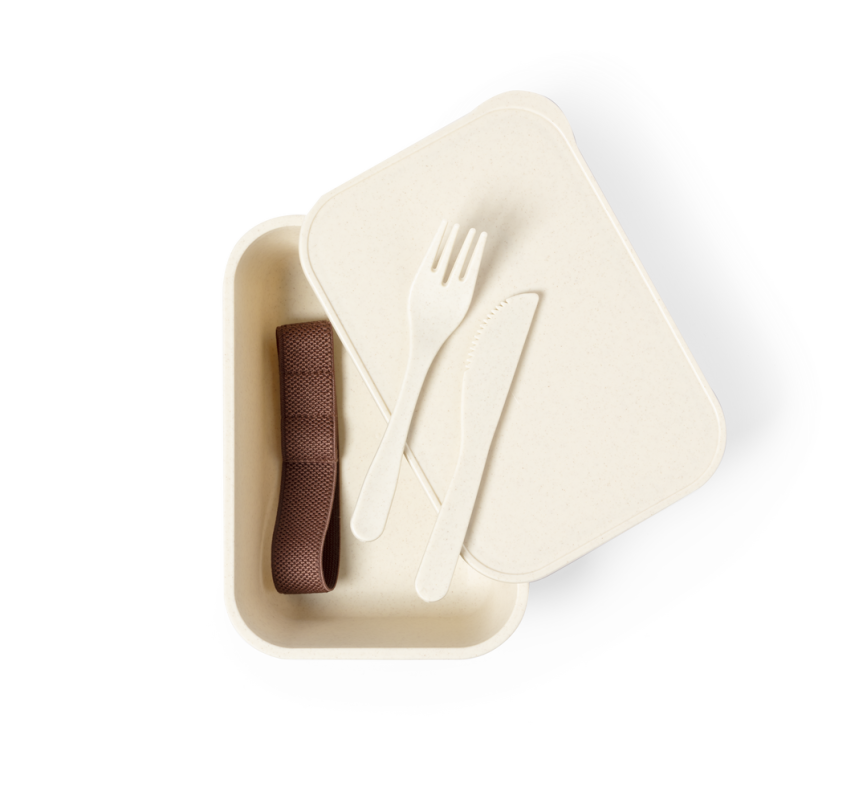 Portapranzo con forchetta e coltello - cod. MK1739