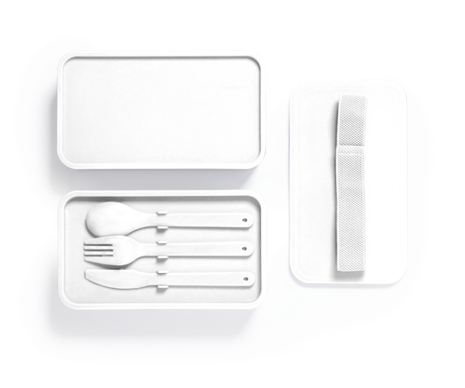 Portapranzo con posate incluse - cod. MK1740