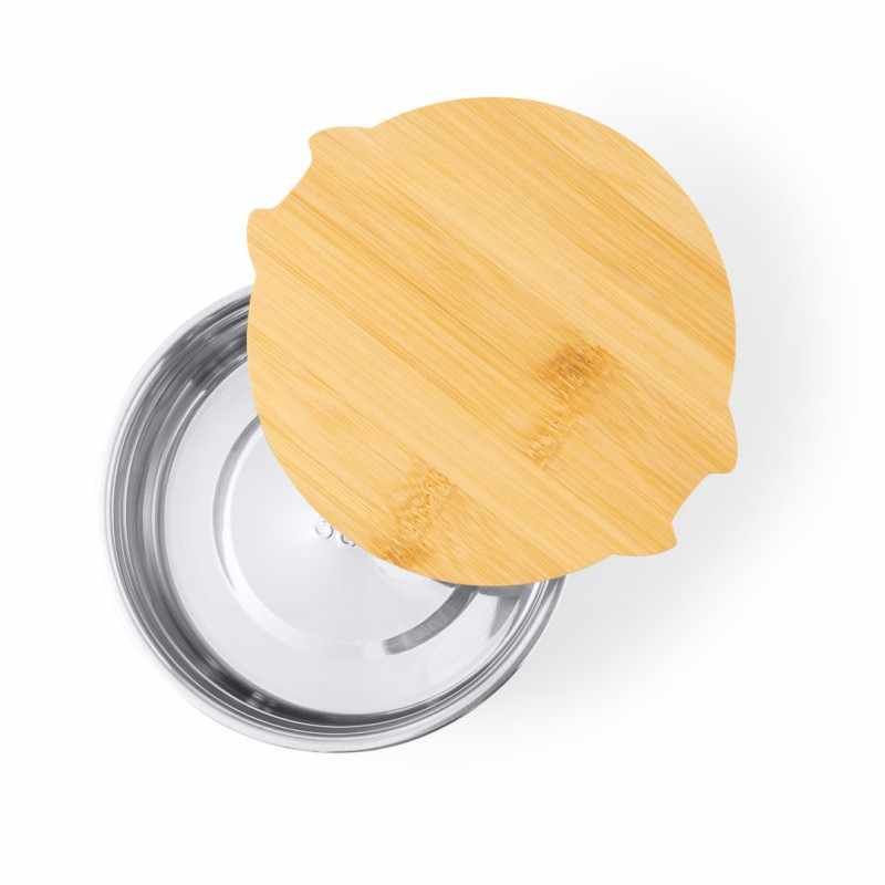 Portapranzo in acciaio da serigrafare con logo - cod. MK1744