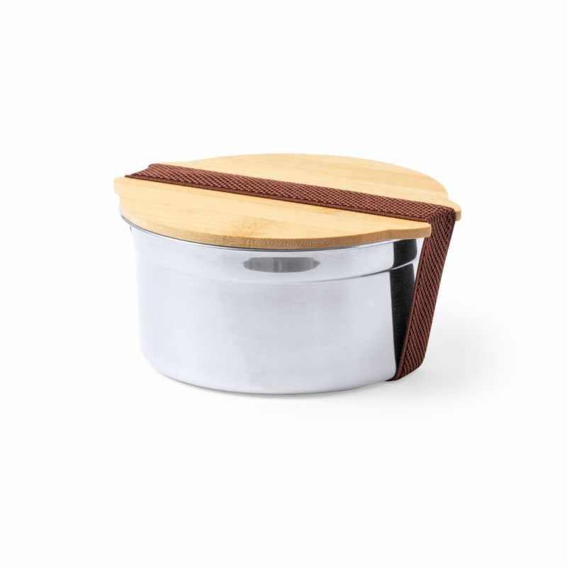 Portapranzo in acciaio da serigrafare con logo - cod. MK1744