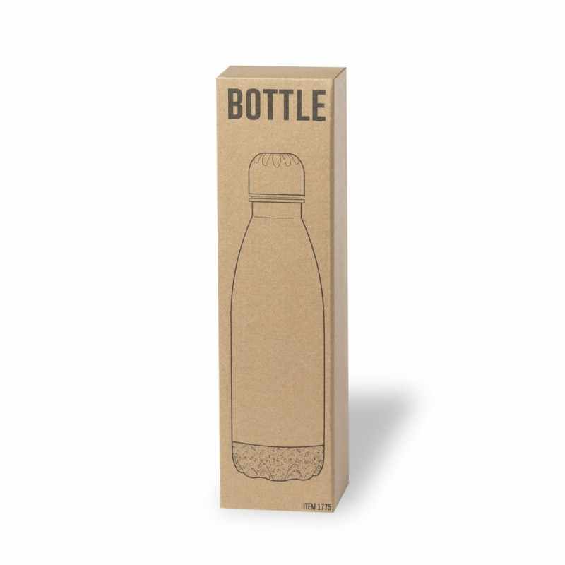 Borraccia in acciaio e sughero - cod. MK1775