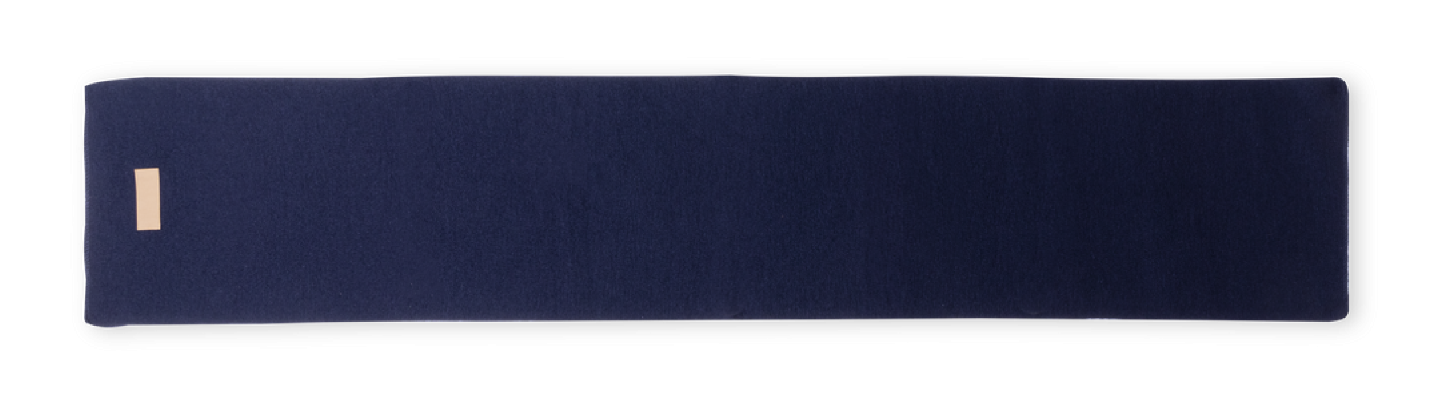 Sciarpa unisex con patch in similpelle - cod. MK1806